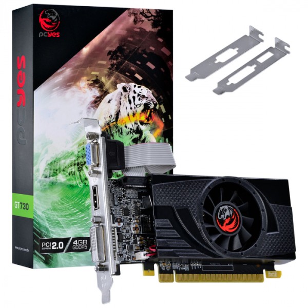 Placa Video GeForce GT 730 4GB DDR3